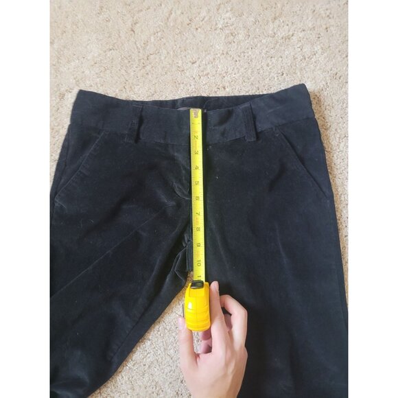Talie Womens Corduroy Black Wide Leg High Waisted Pants Size 10 Cotton Spandex - Picture 5 of 8